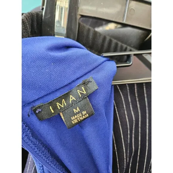 IMAN Royal Blue Jumpsuit Size Medium - Picture 7 of 7